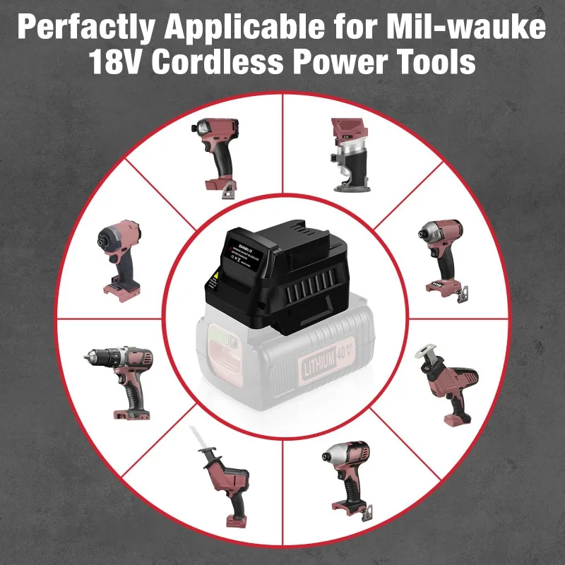 BD40MIL18 Battery Adapter Suit - Black+Decker Tool Cordless ulasan dan harga